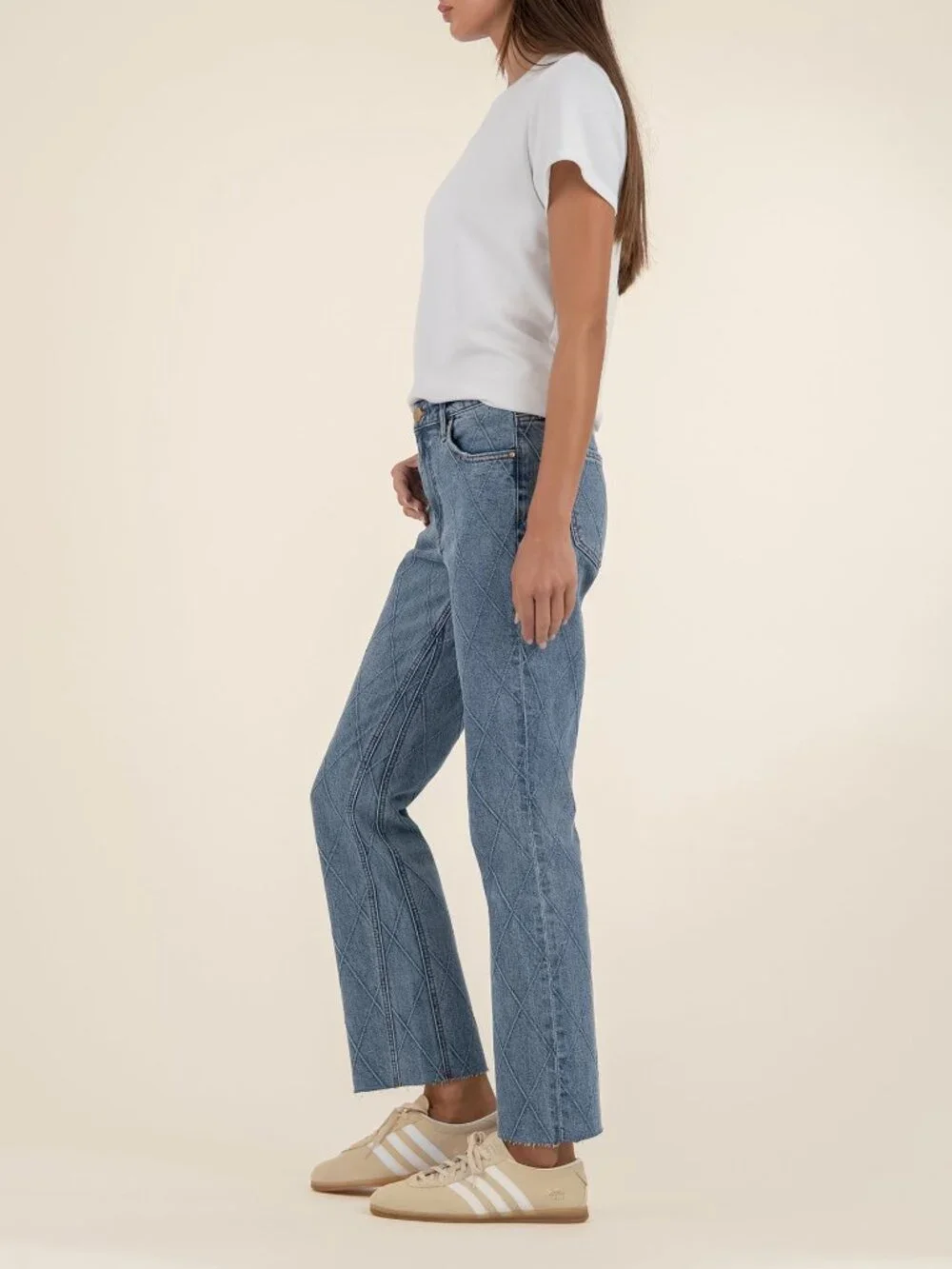 Kut from the Kloth Kelsey High Rise Ankle Flare Size 88 / Abloom W/Medium Base W - Picture 2 of 4